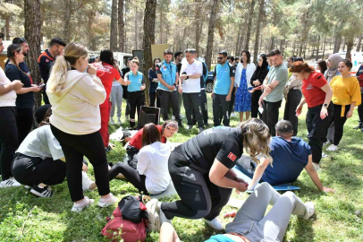 Gaziantep’te gerçeği aratmayan afet tatbikatı
