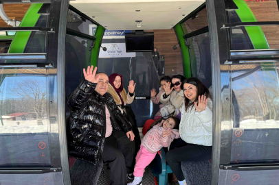 Kartepe Teleferiği'nde Yarıyıl Tatili Yoğunluğu