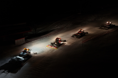 Erciyes’te Pistler İçin Gece Gündüz Çalışılıyor