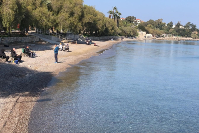Datça’da Güneşli Günün Keyfi Sahilde Çıktı