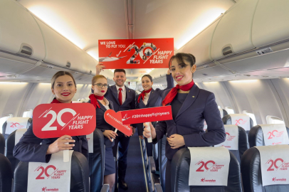 Corendon Airlines, 20’inci yaşını yolcularıyla gökyüzünde kutluyor