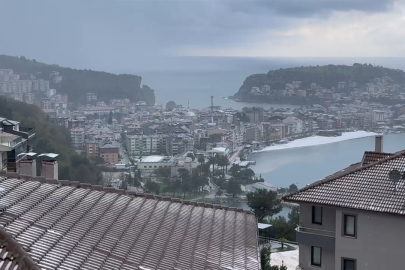 Amasra’da 1 saat içerisinde dört mevsim birden yaşandı