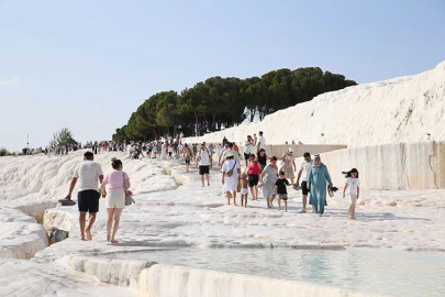 Pamukkale Bayramda En Çok Ziyaret Edilen İkinci Ören Yeri Oldu