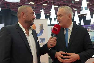 Aşkın Koç Antalya Turizm Fuarında Nezih Hacıalioğlu Röportajında