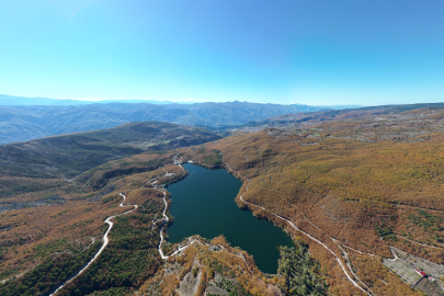 Tokat, Zinav Gölü Sonbaharda Renk Cümbüşüne Büründü