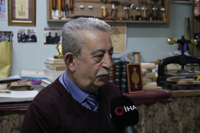 60 yıllık mücellit ustasına Yaşayan İnsan Hazinesi ödülü