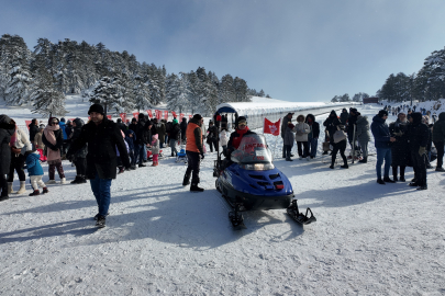 Murat Dağı Termal Kayak Merkezi sömestirde yoğun ilgi gördü