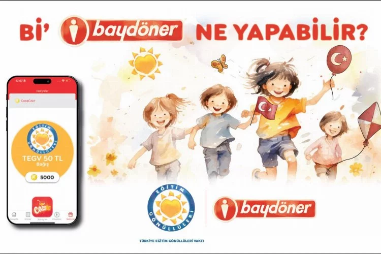 Baydöner ve Türkiye Eğitim Gönüllüleri Vakfı'ndan iş birliği