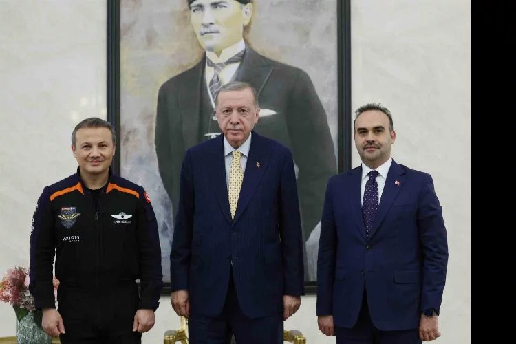 Cumhurbaşkanı Erdoğan, Türkiye’nin ilk astronotu Gezeravcı’yı kabul etti