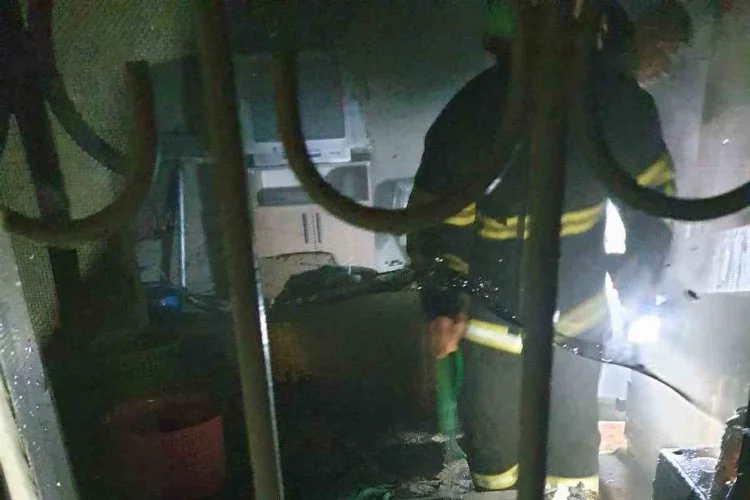 Arsuz’da ev yangını söndürüldü