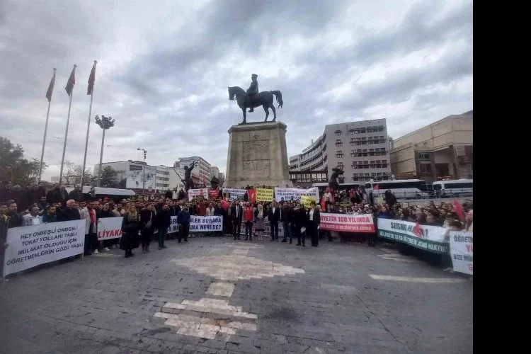 Atanmayan öğretmenler Ankara’da eylem yaptı