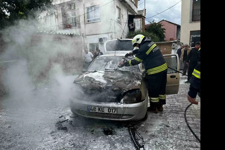 Milas’ta LPG’li araç yangını panikletti