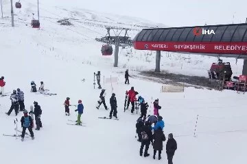 Erciyes'te kayak sezonu yoğunluğu başladı